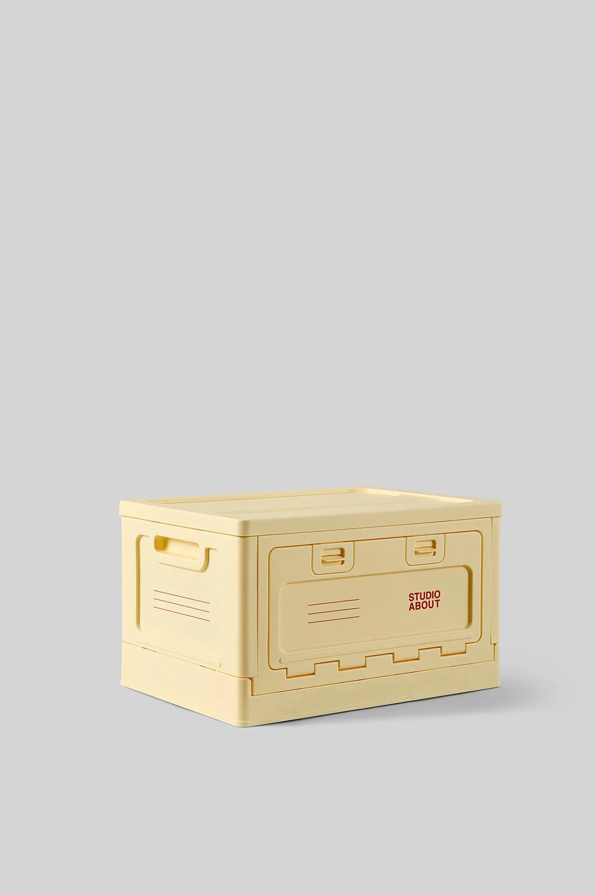 BOX Medium Jaune clair Studio About, boîte de rangement empilable
