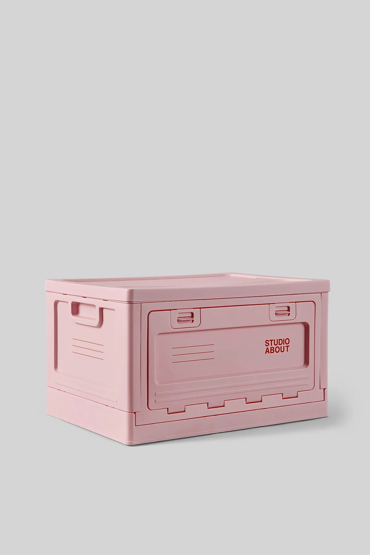 BOX Rose Large Studio About, boîte de rangement empilable