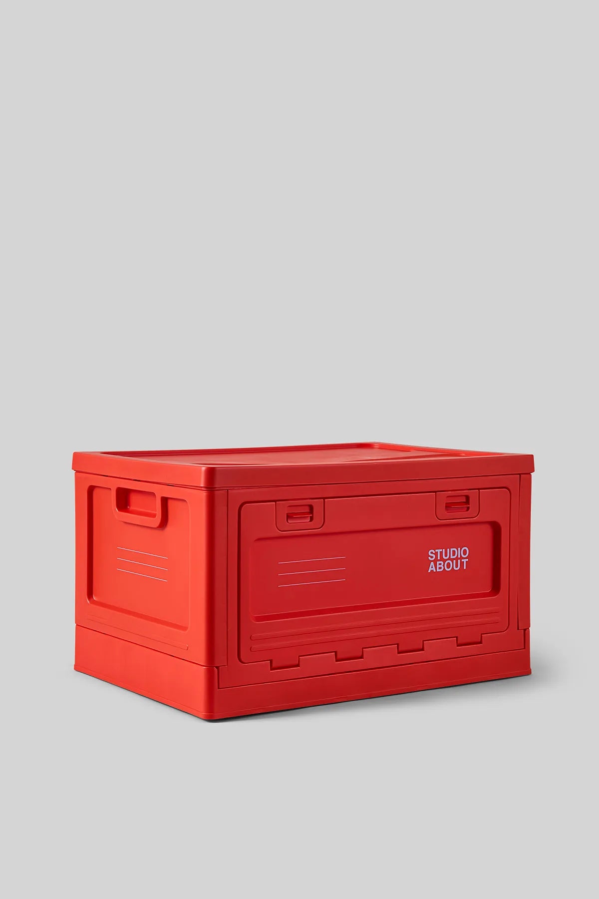 BOX Large Rouge Studio About, boîte de rangement empilable
