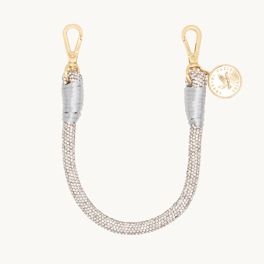 Petit Kim Argenté - Bracelet à strass pour Coque - Louvini