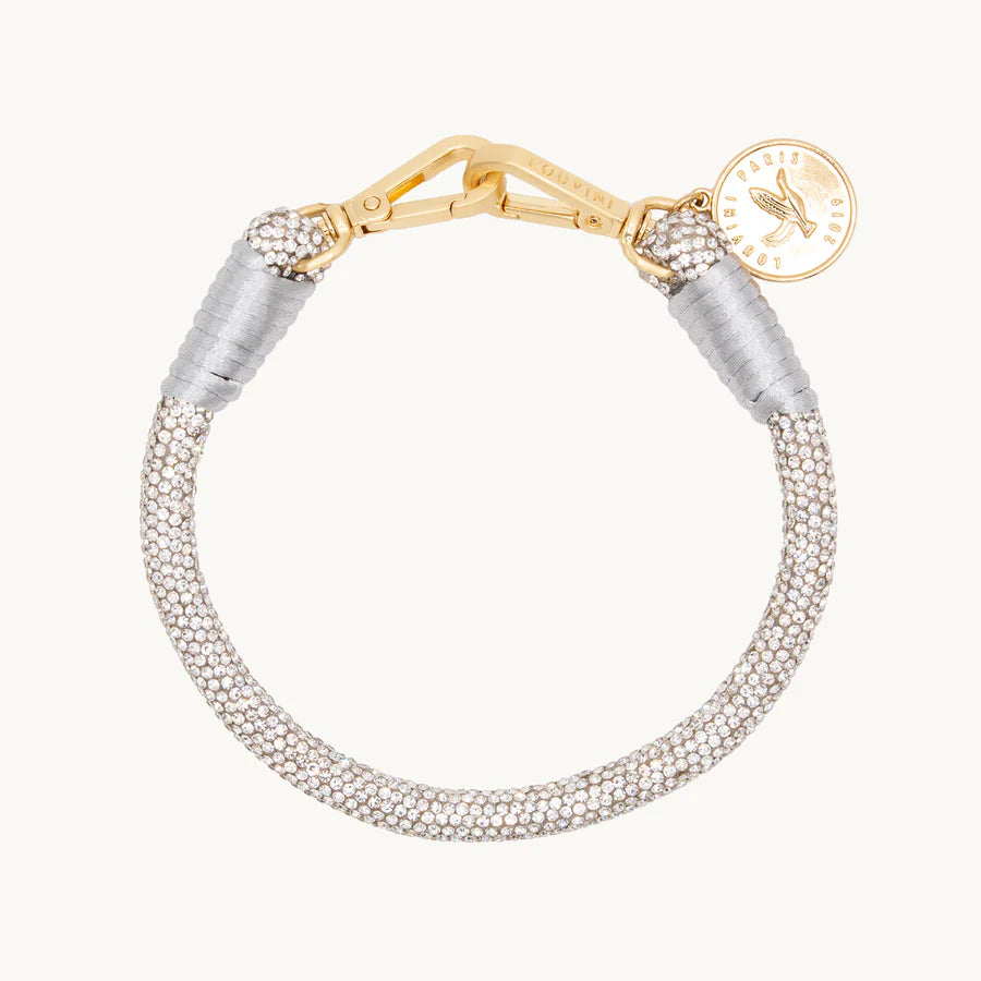 Petit Kim Argenté - Bracelet à strass pour Coque - Louvini