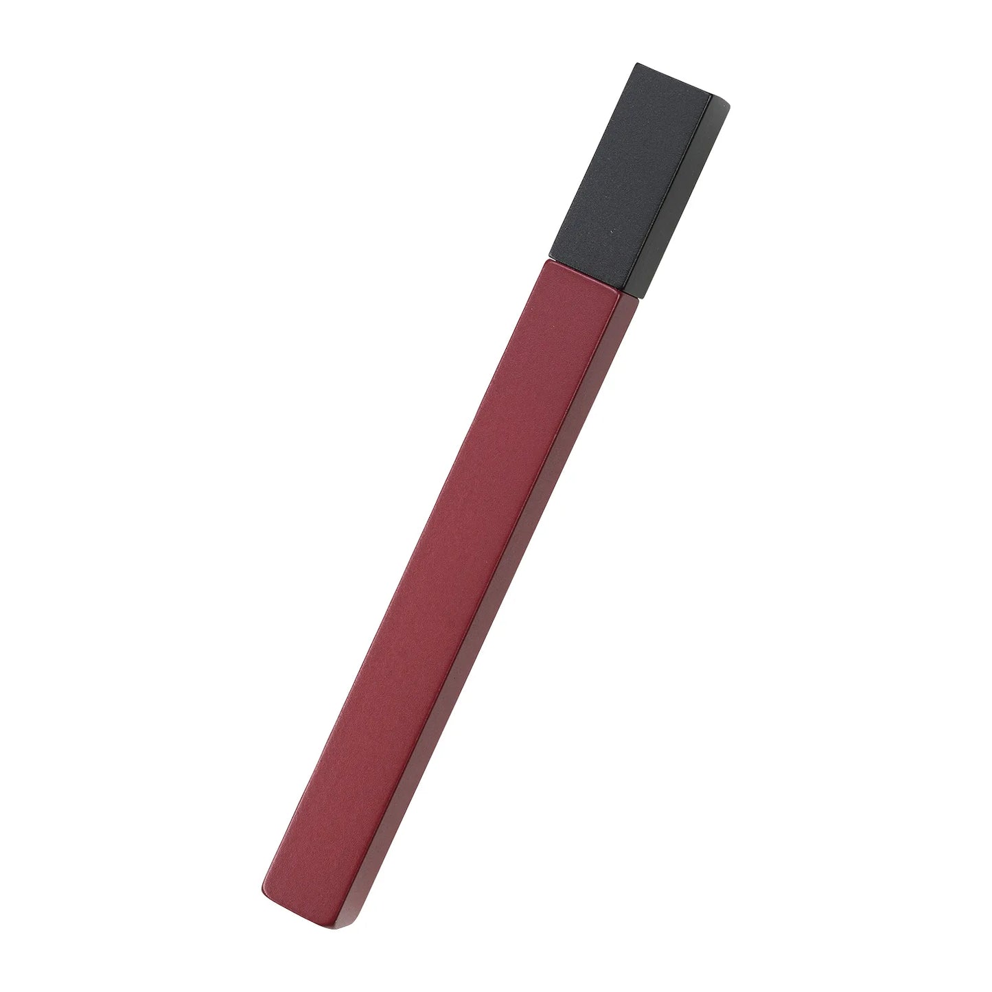 Queue Two Tones - Briquet Azuki (rouge sombre) et Noir - briquet fin à essence - Tsubota  Pearl