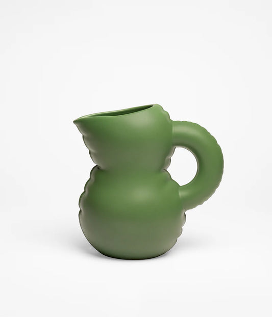 Carafe Emily Matte Moss en céramique vert mousse Home Studyo