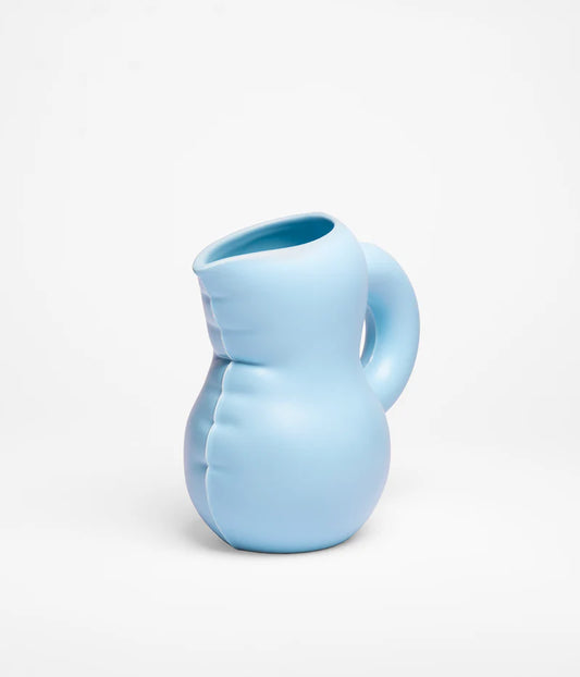 Carafe Emily Matte Sky en céramique bleu ciel Home Studyo