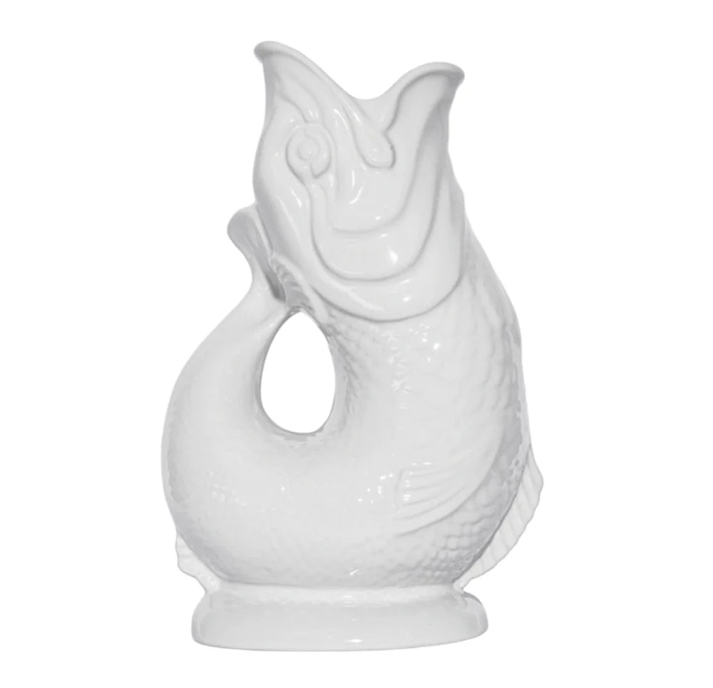Carafe poisson Glouglou Blanc XL - Gluckigluck