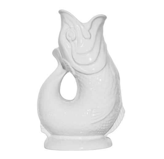 Carafe poisson Glouglou Blanc XL - Gluckigluck