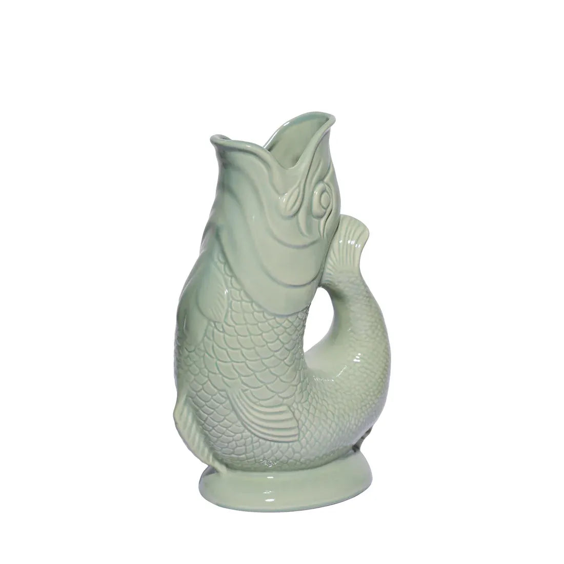 Carafe poisson Glouglou Sauge XL vue de côté