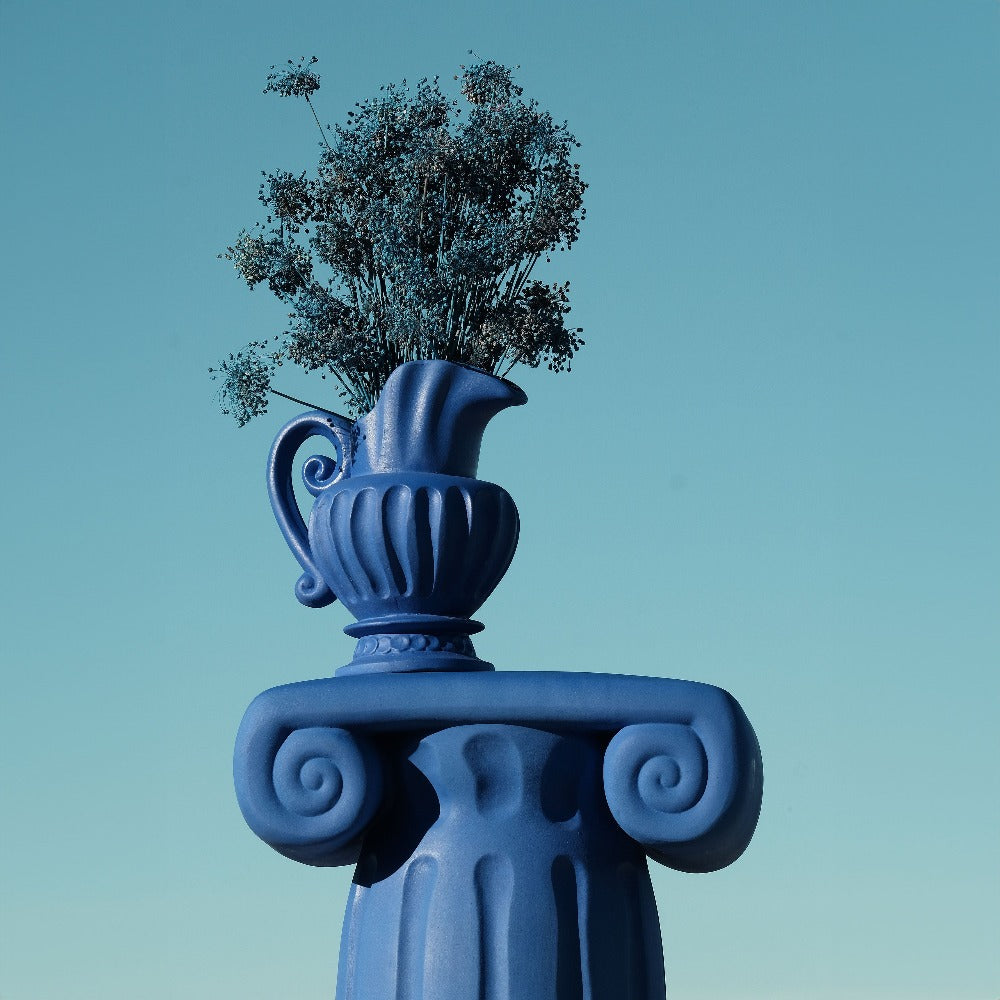 Caraffa Magna Graecia Seletti - Vase Carafe en terracotta bleu Cobalt