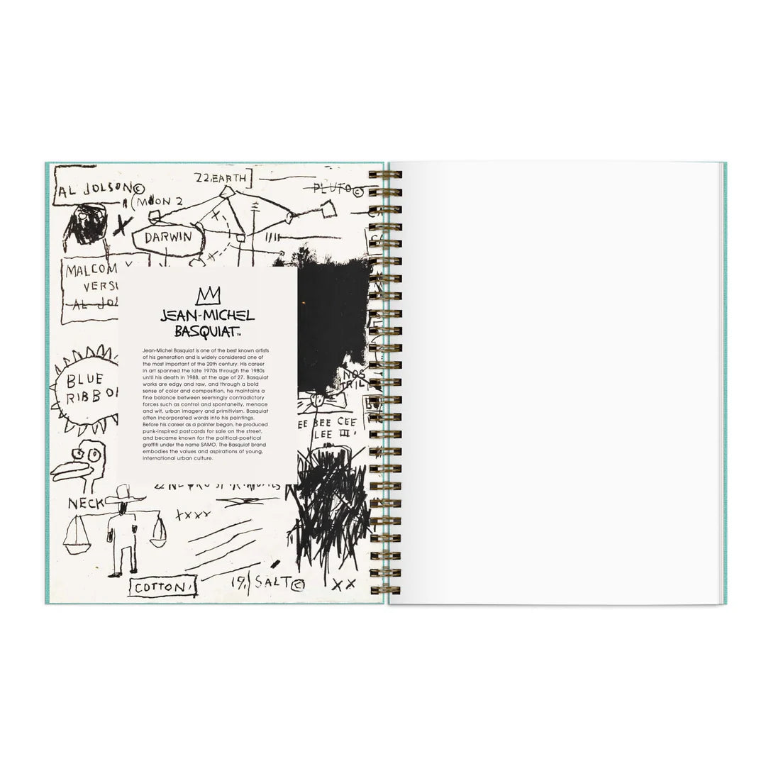 Inspirational Sketchbook Basquiat Galison - Carnet de croquis, 12 pages illustrées d' oeuvres de Jean-Michel Basquiat