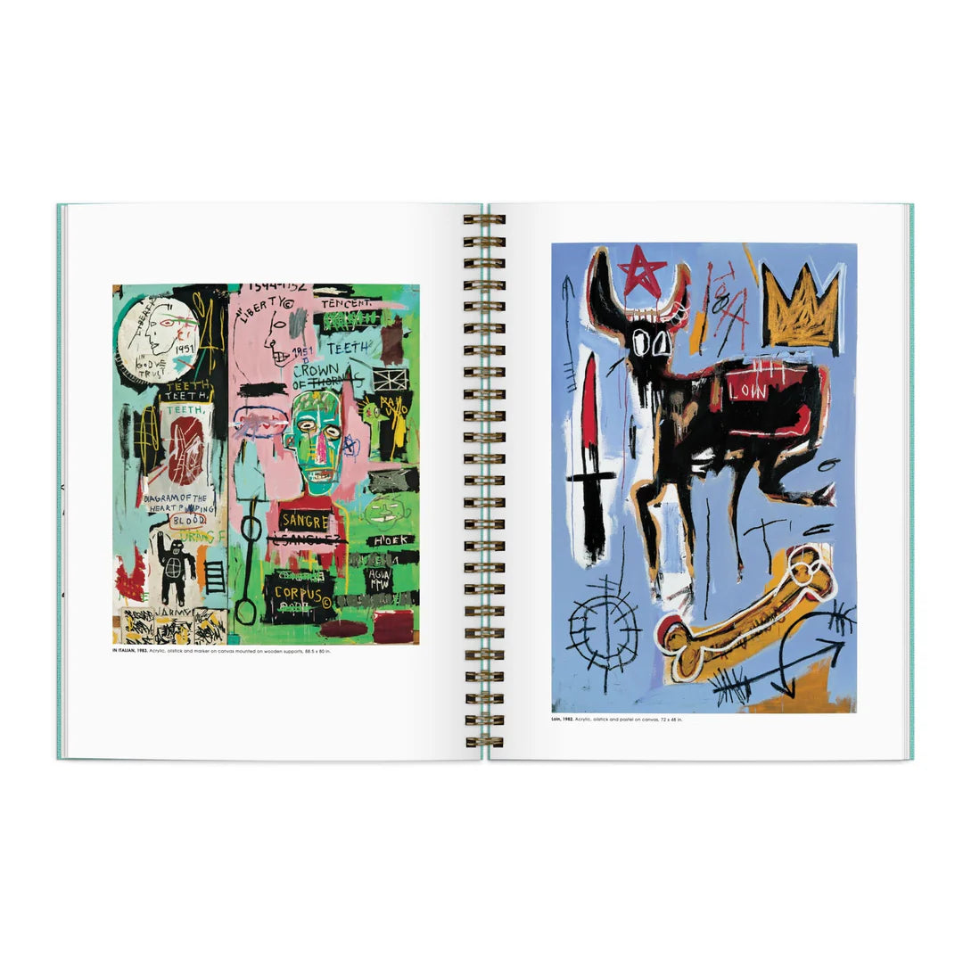 Inspirational Sketchbook Basquiat Galison - Carnet de croquis, 12 pages illustrées d' oeuvres de Jean-Michel Basquiat