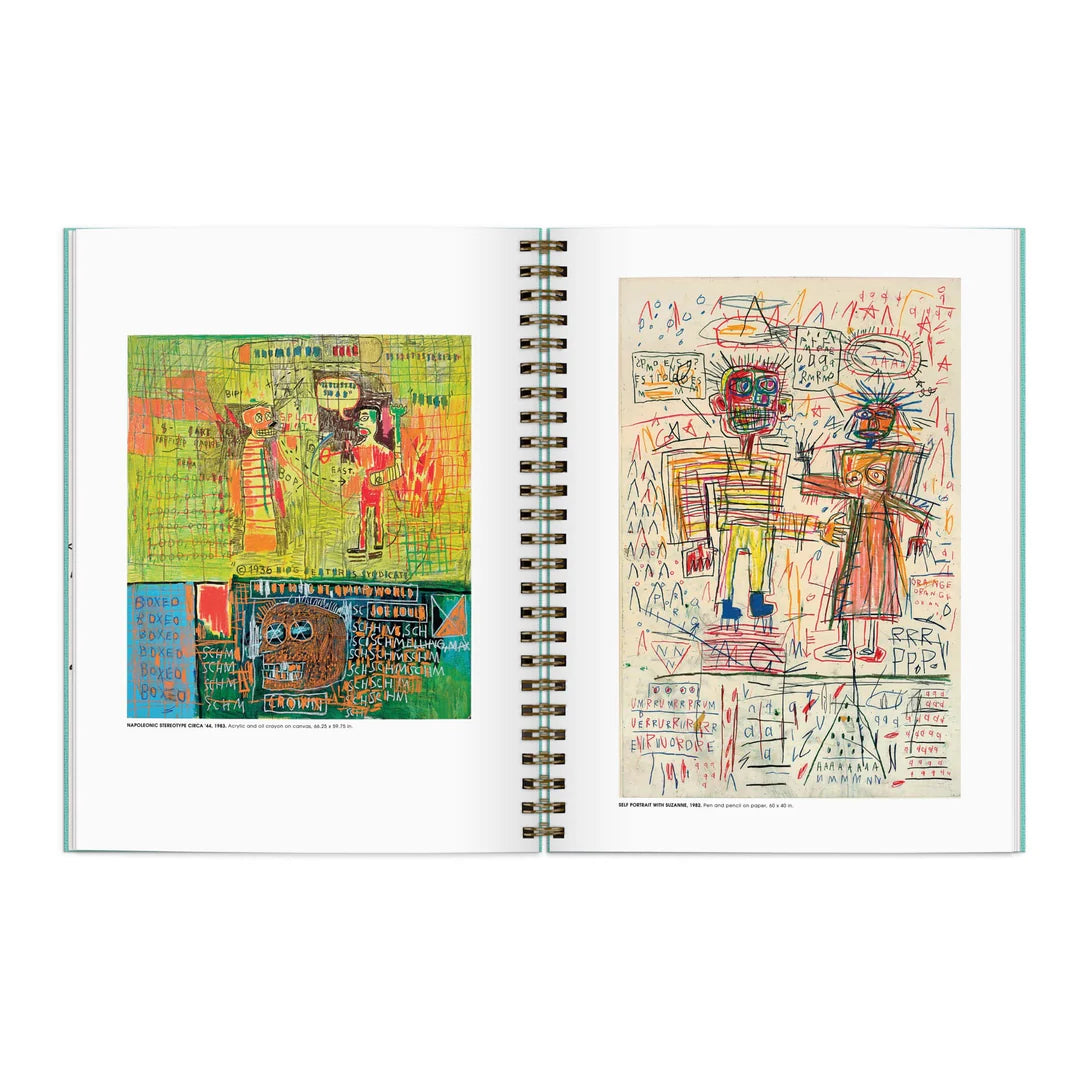 Inspirational Sketchbook Basquiat Galison - Carnet de croquis, 12 pages illustrées d' oeuvres de Jean-Michel Basquiat