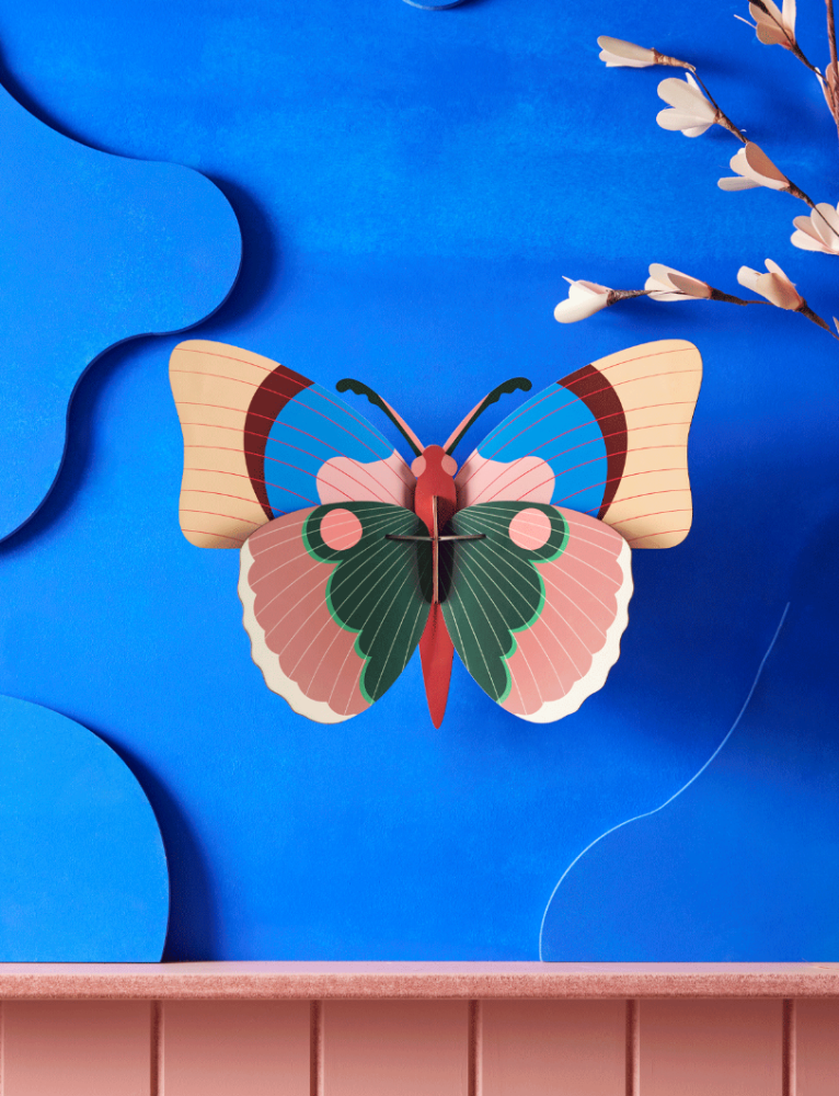 Décoration murale 3D papillon bleu - Décoration murale