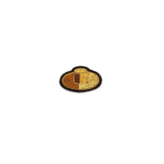 Chapeau de Paille - Broche Brodée Main - Macon & Lesquoy 