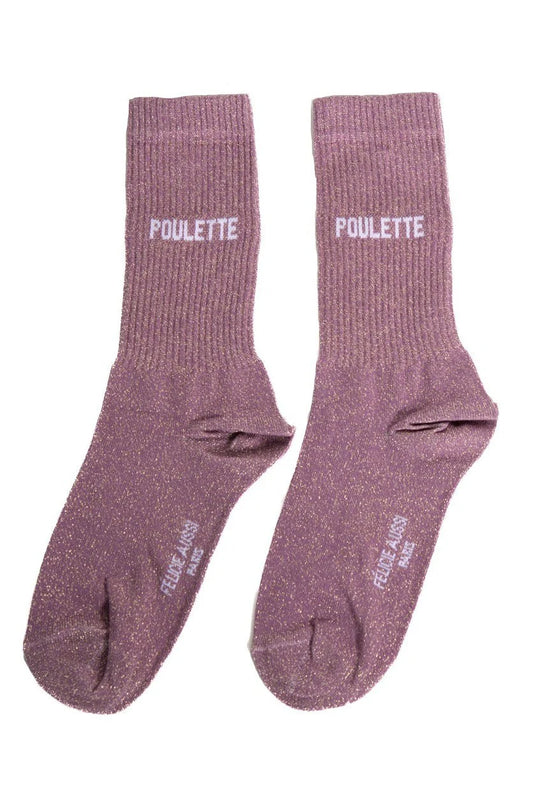 Chaussettes à paillettes Poulette Félicie Aussi fabriquées en France
