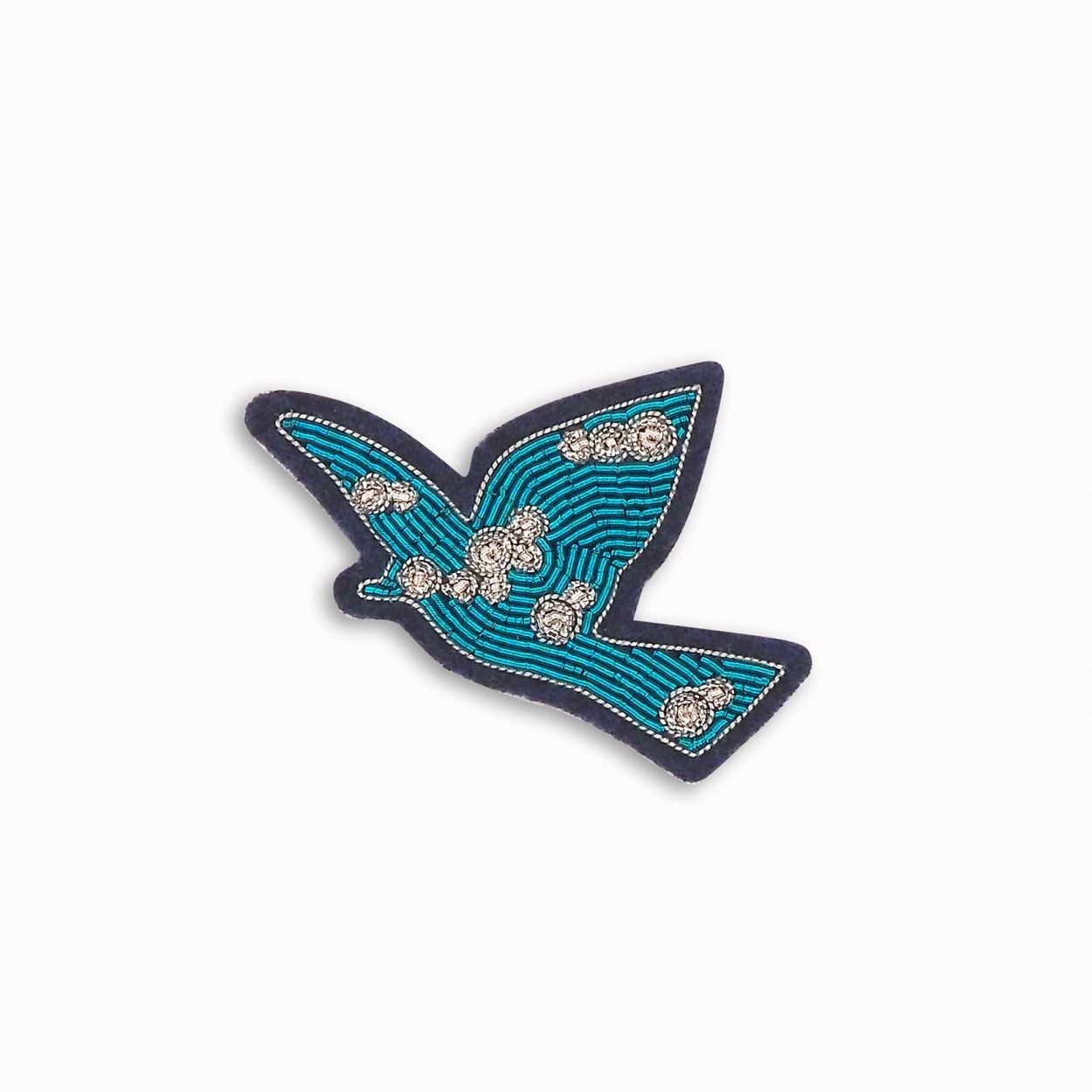 Colombe - Broche Brodés Main - Macon&Lesquoy