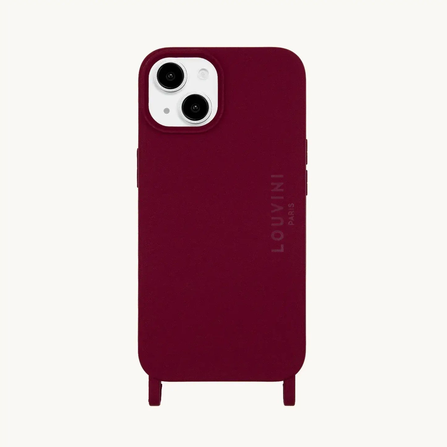 Coque Bordeaux MagSafe "Milo" pour iPhone 15