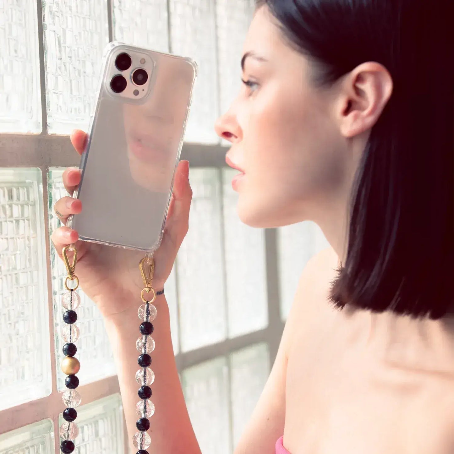 Charlie - Coque d'iPhone Transparente à Anneaux