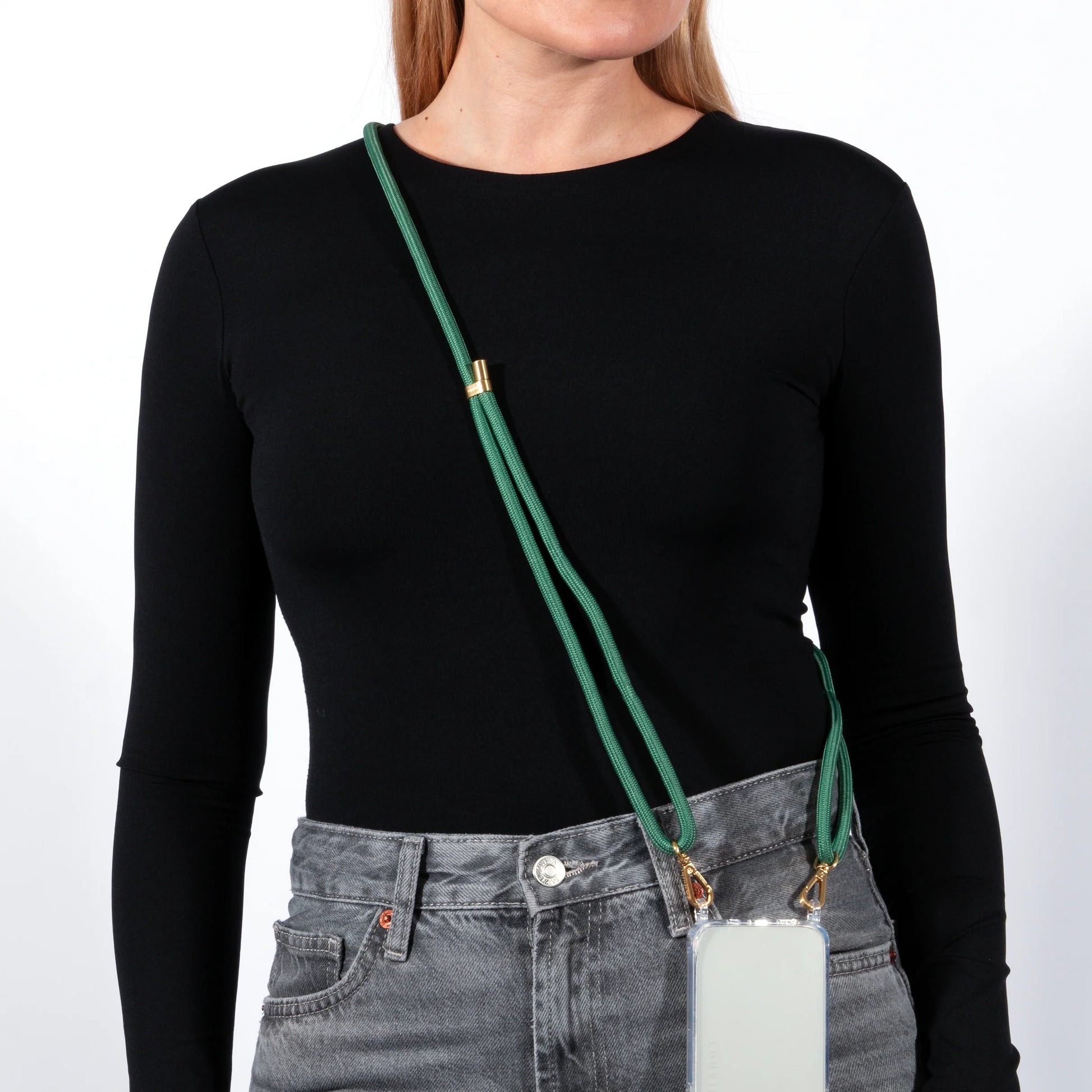 Tessa Emeraude - Chaîne Bandoulière pour Coque - Louvini