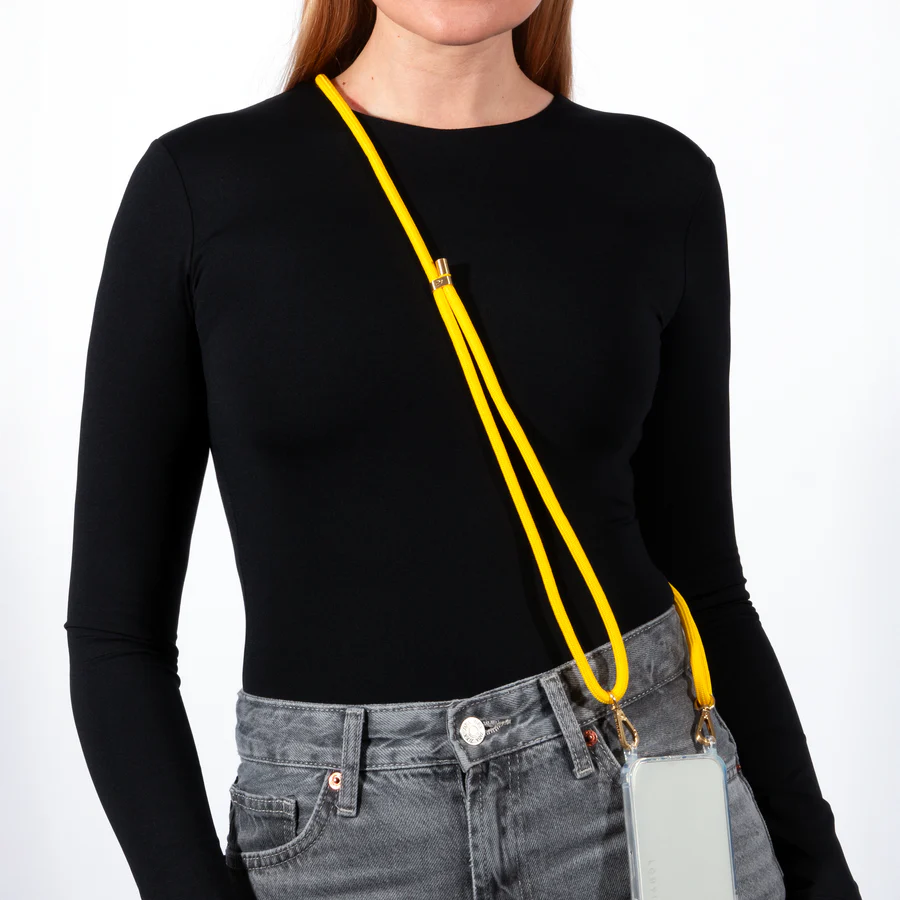 Tessa Jaune Soleil - Chaîne Bandoulière pour Coque - Louvini