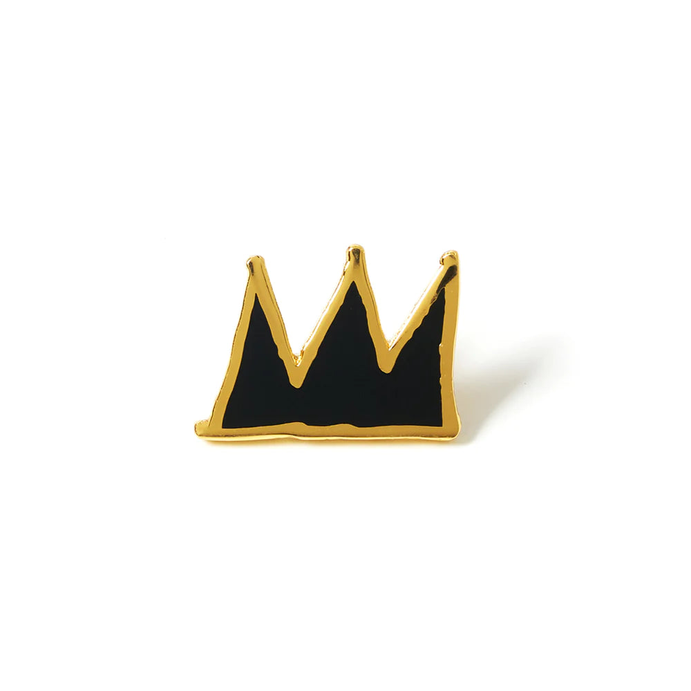 Crown Black and Gold - Pin's en émail Basquiat - Pintrill