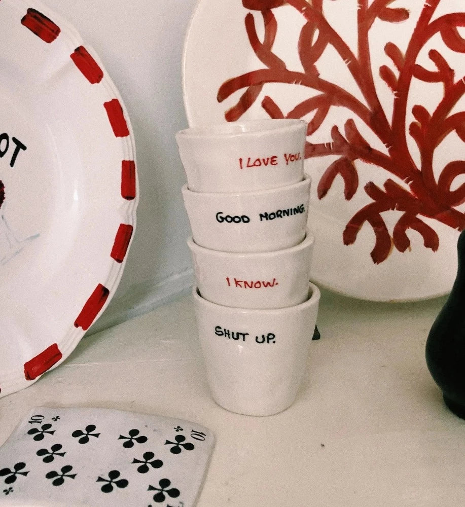 Magic Potion - Tasse à Espresso en céramique avec écriture manuscrite - Anna+nina