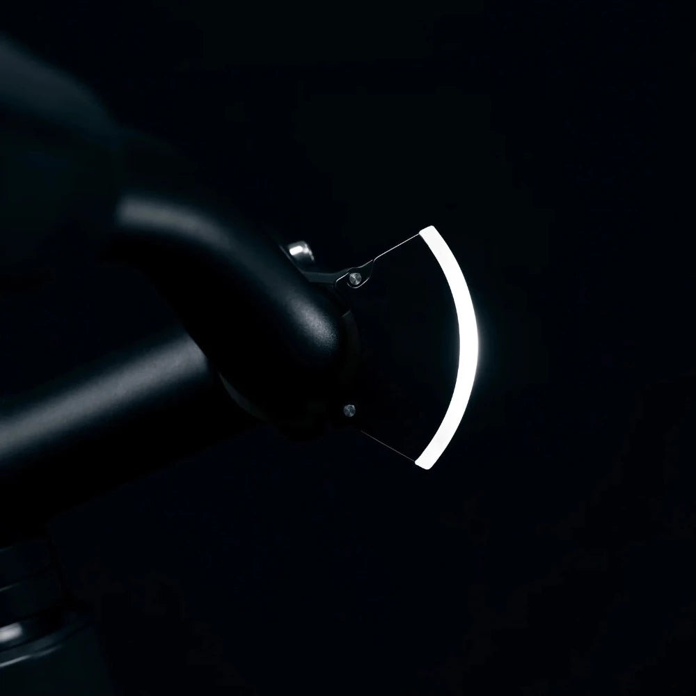 Curve Light Front Noir - Lampe Avant pour Vélo - Bookman