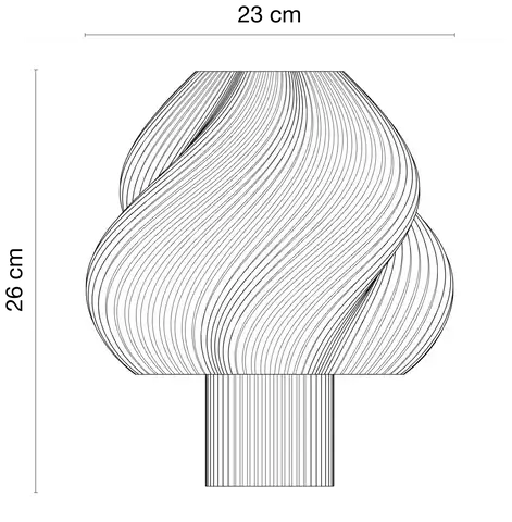 Dimensions de la Lampe de Table : 26x23cm