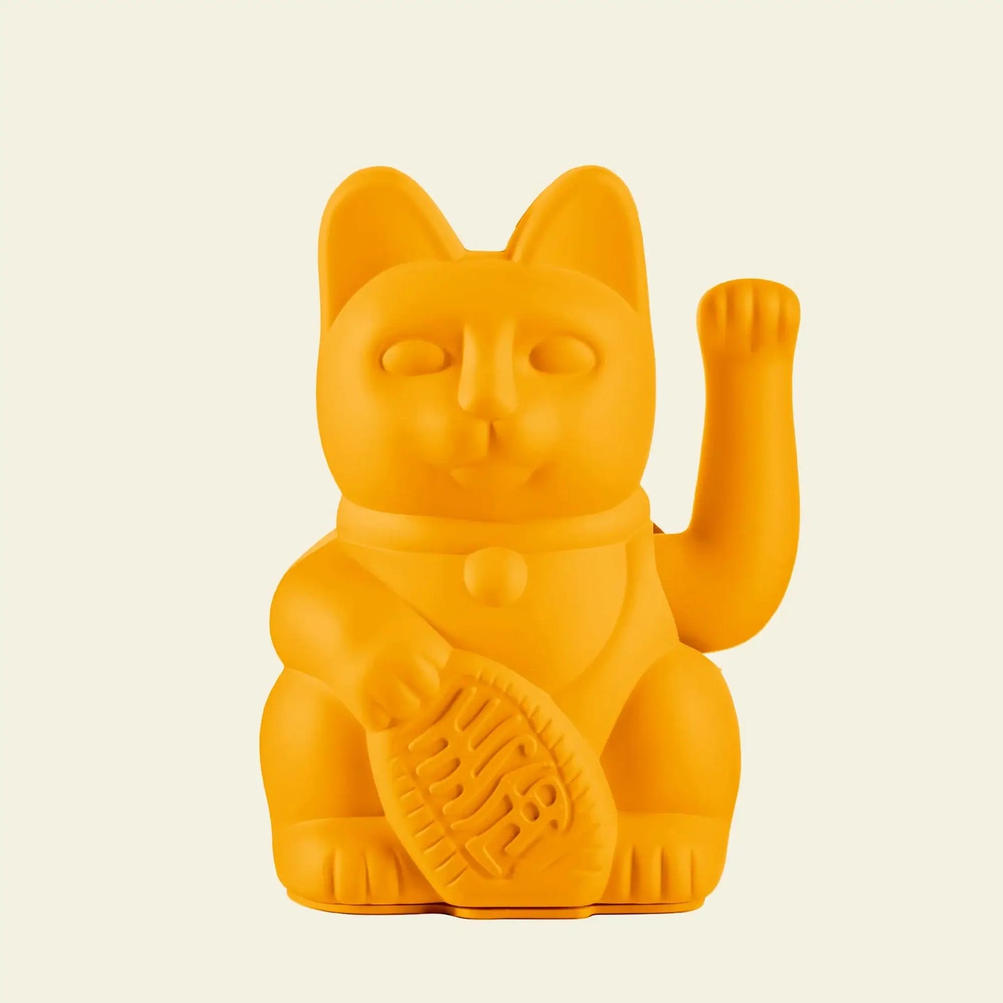 Maneki Neko (Lucky Cat) couleur Jaune Profond / Foncé par Donkey