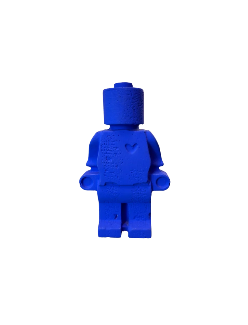 Donneur d'Amour Bleu Klein Moyen - figurine en plâtre Atelier 325
