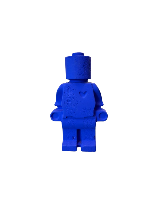 Donneur d'Amour Bleu Klein Moyen - figurine en plâtre Atelier 325