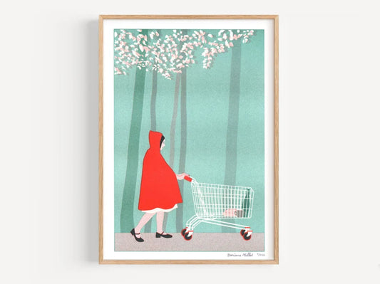 Le Petit Chaperon Rouge en risographie A4 - Doriane Millet