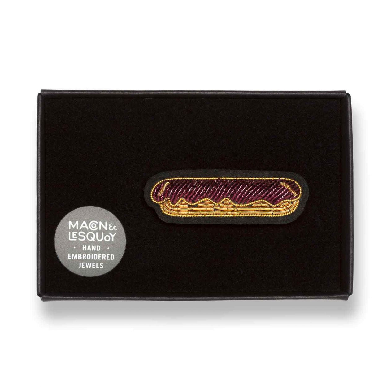 Eclair Choco - Broche Brodés Main - Macon&Lesquoy