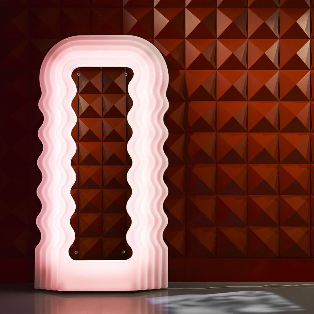 Ultrafragola - Miroir LED rose Ettore Sottsass - Poltranova