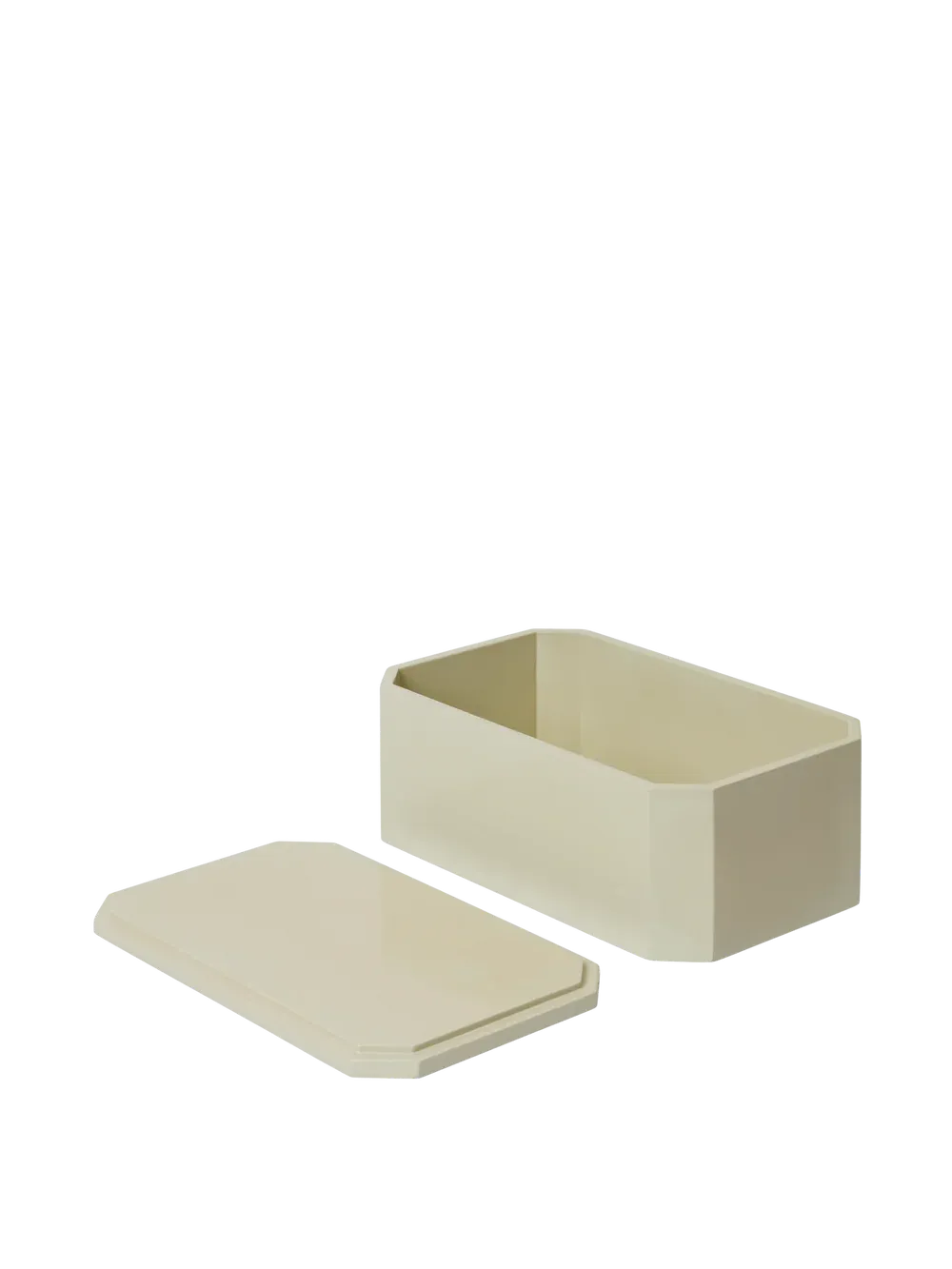 Boite Nova 20x 10 cm ouverte avec le couvercle sur le côté