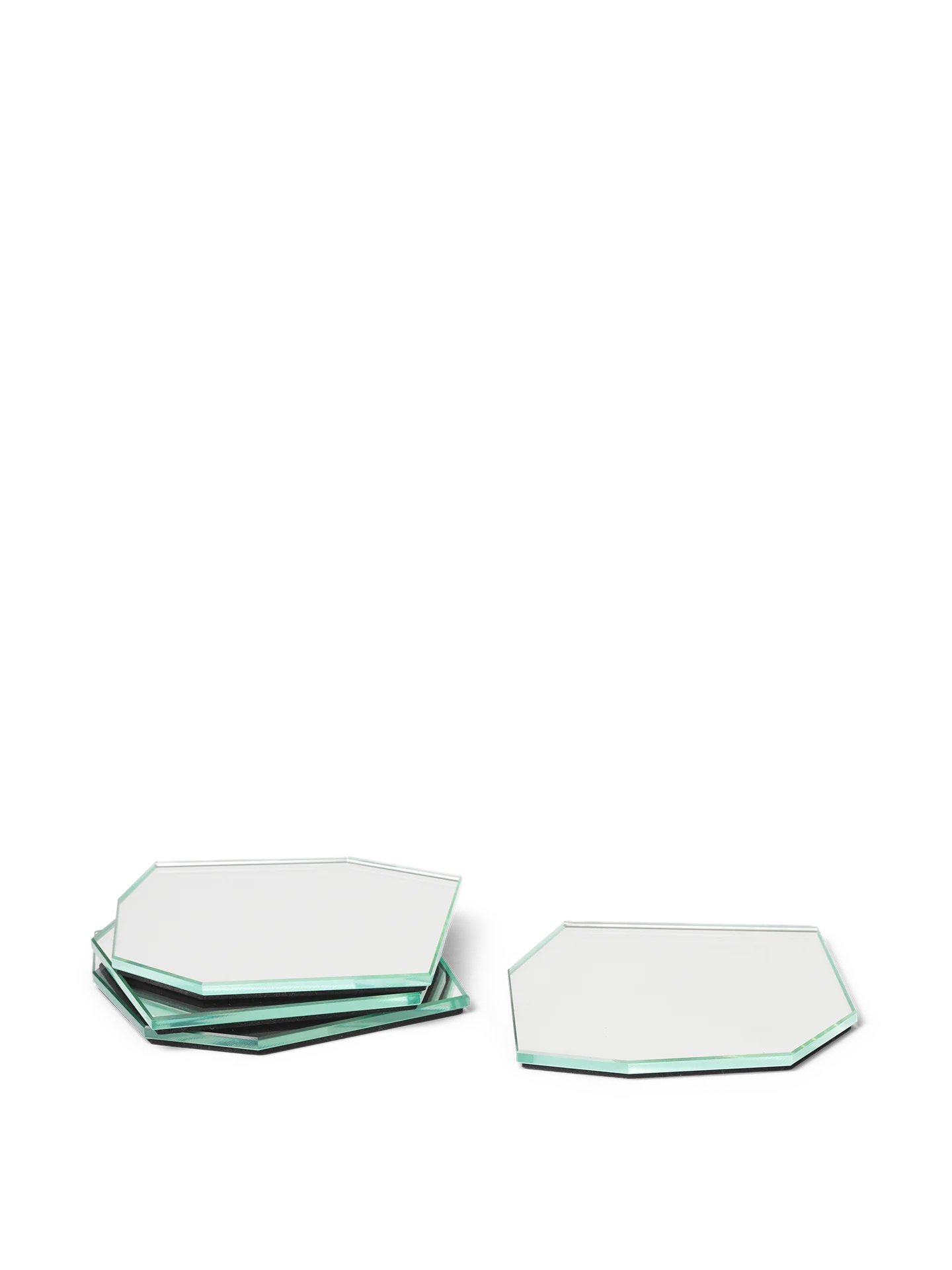 Ripple Gris Fumé sous-verre Miroir - Ferm Living 