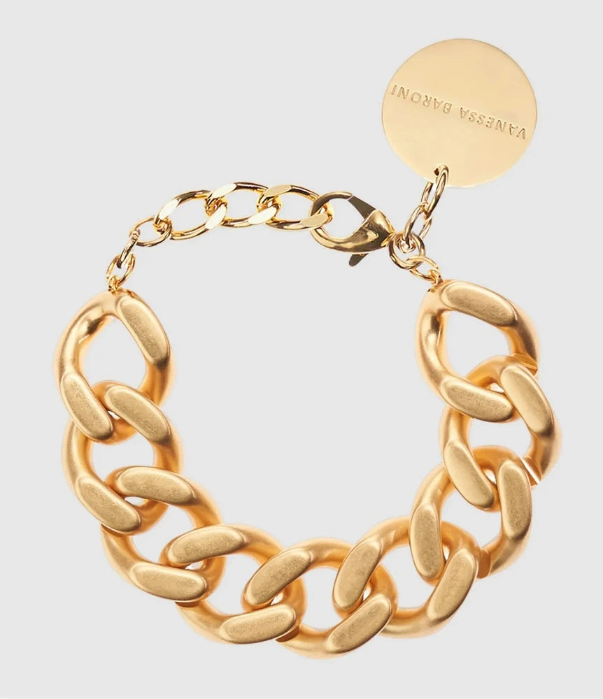 Flat Chain Gold Vintage - Bracelet grosses mailles - Vanessa Baroni