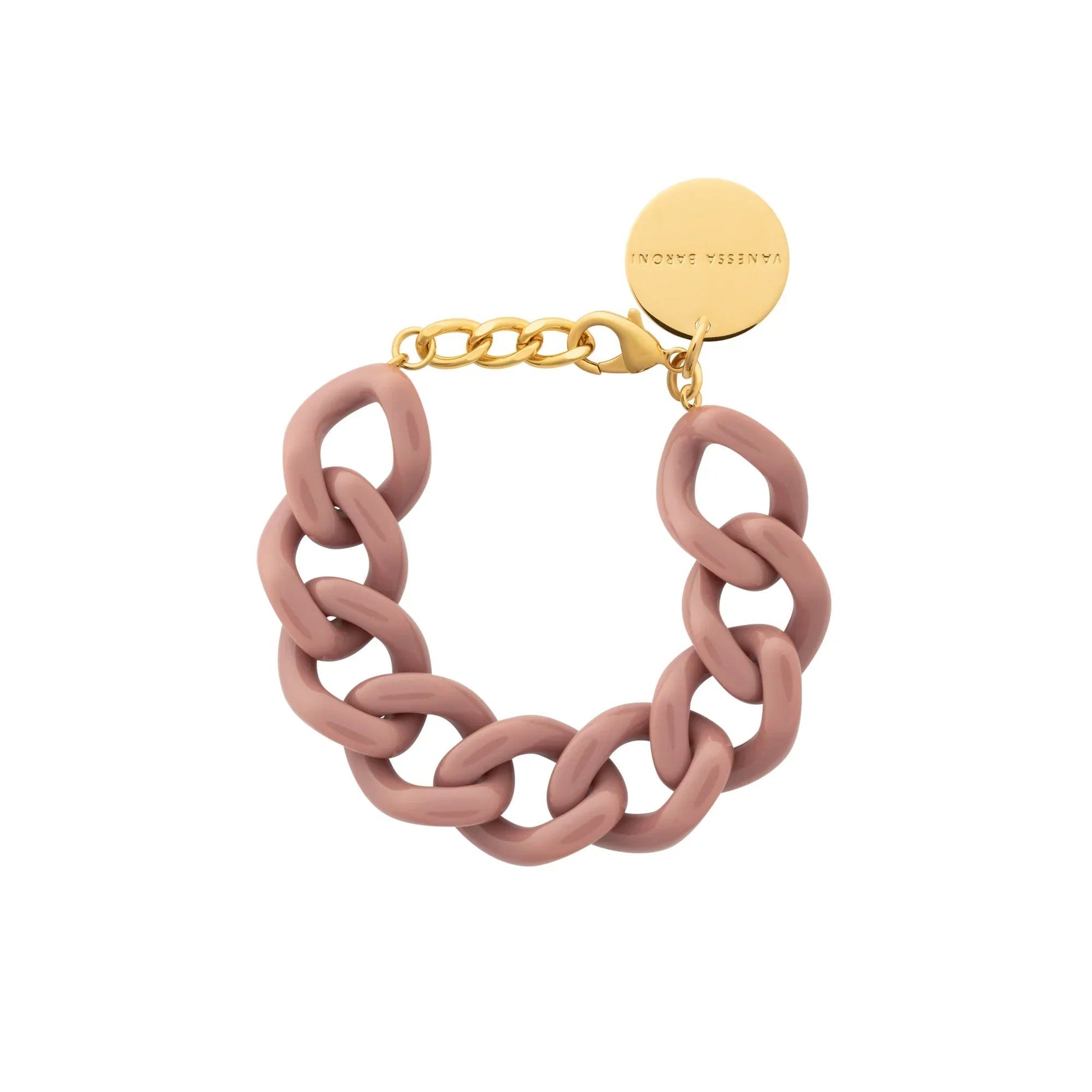 Bracelet à grosses mailles flat chain Mocha Mouse - Vanessa Baroni 