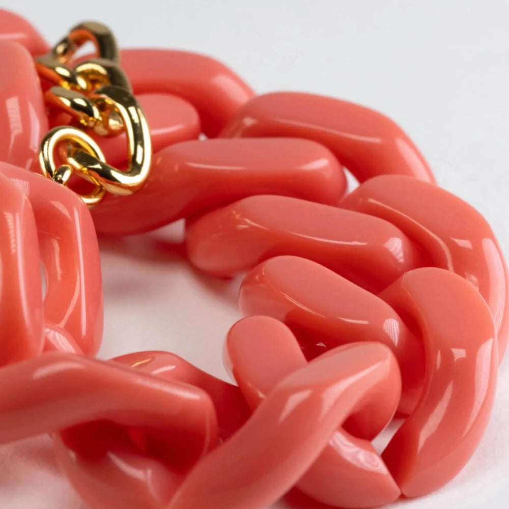 Bracelet flat chain New Flamingo Vanessa Baroni - Bracelet à grosses mailles