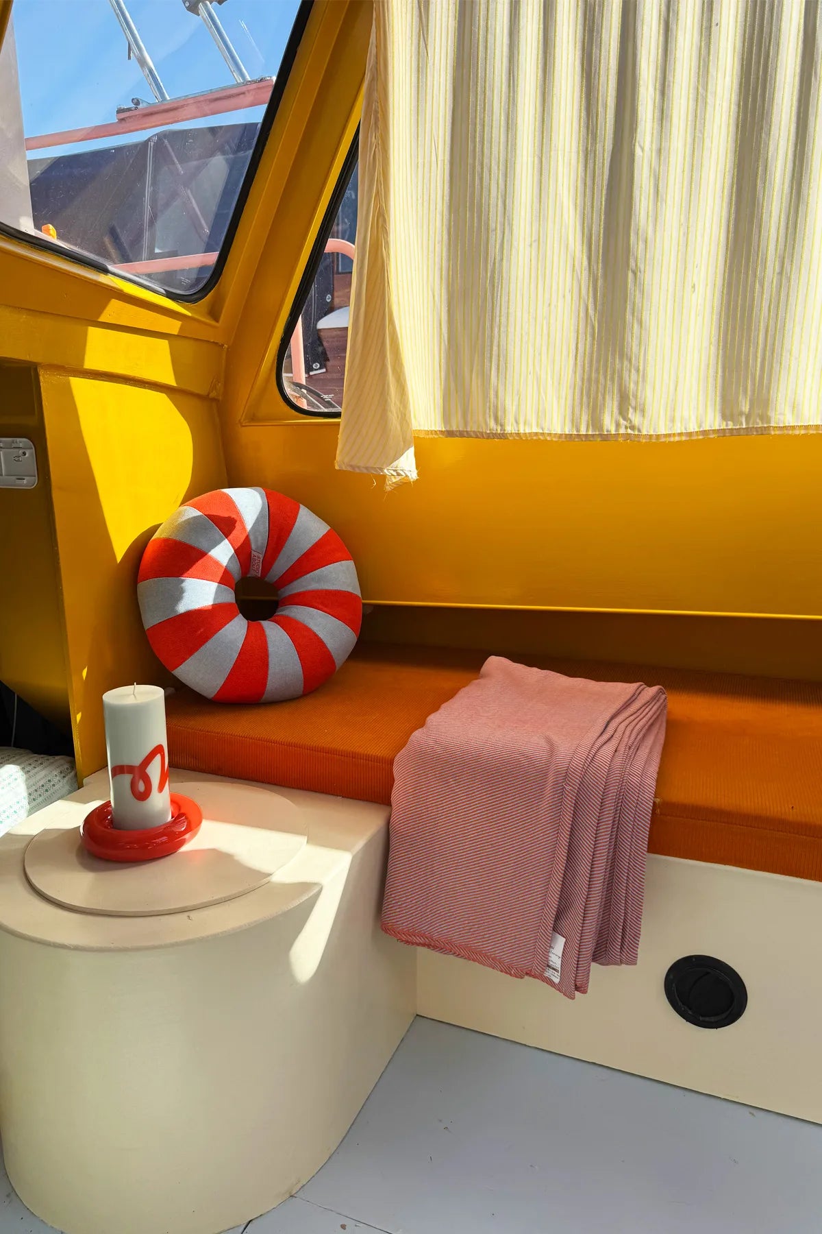 Bougie Pilier - Vert Menthe / Rouge