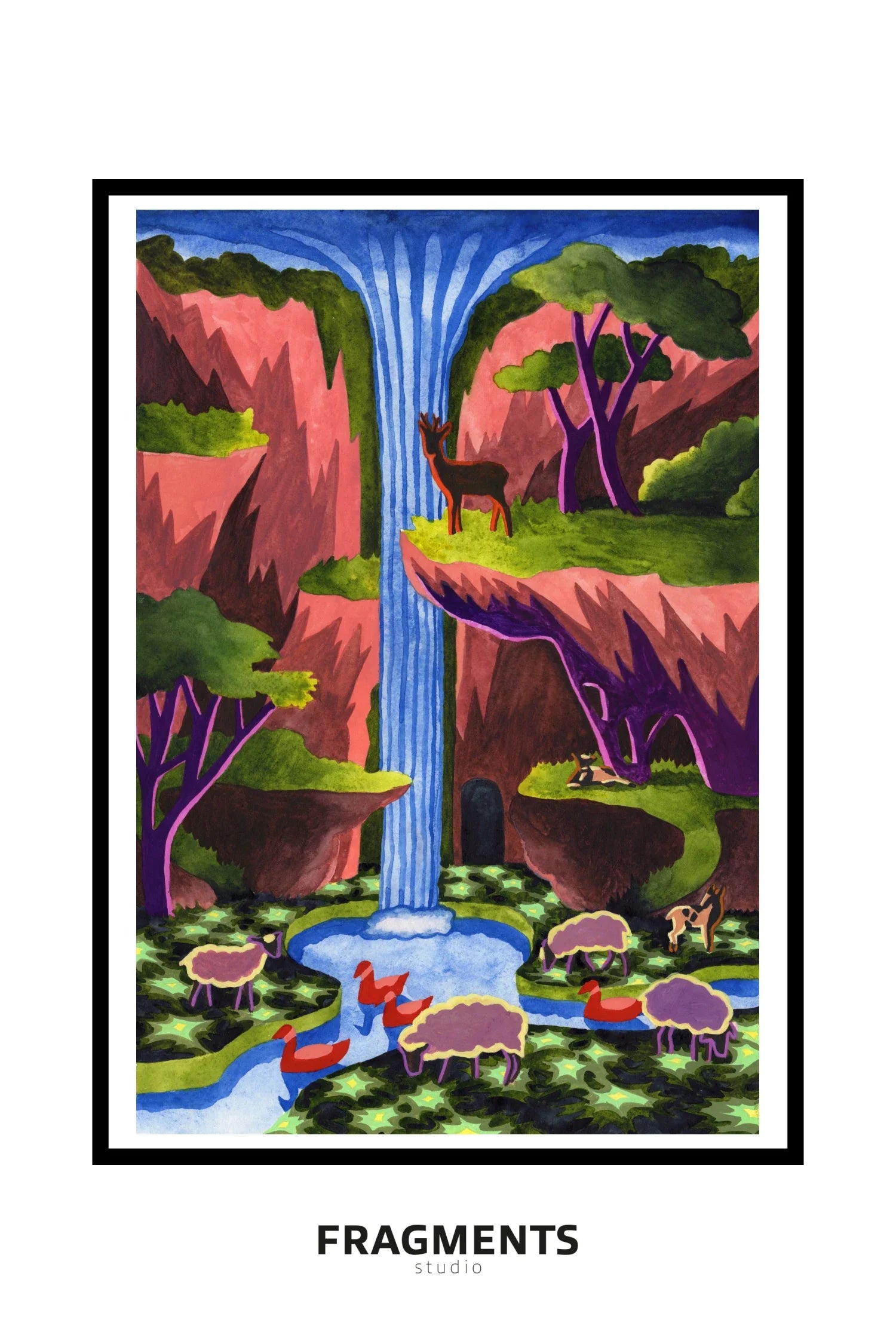 Cascade - Puzzle en fragments - Fragments Studio