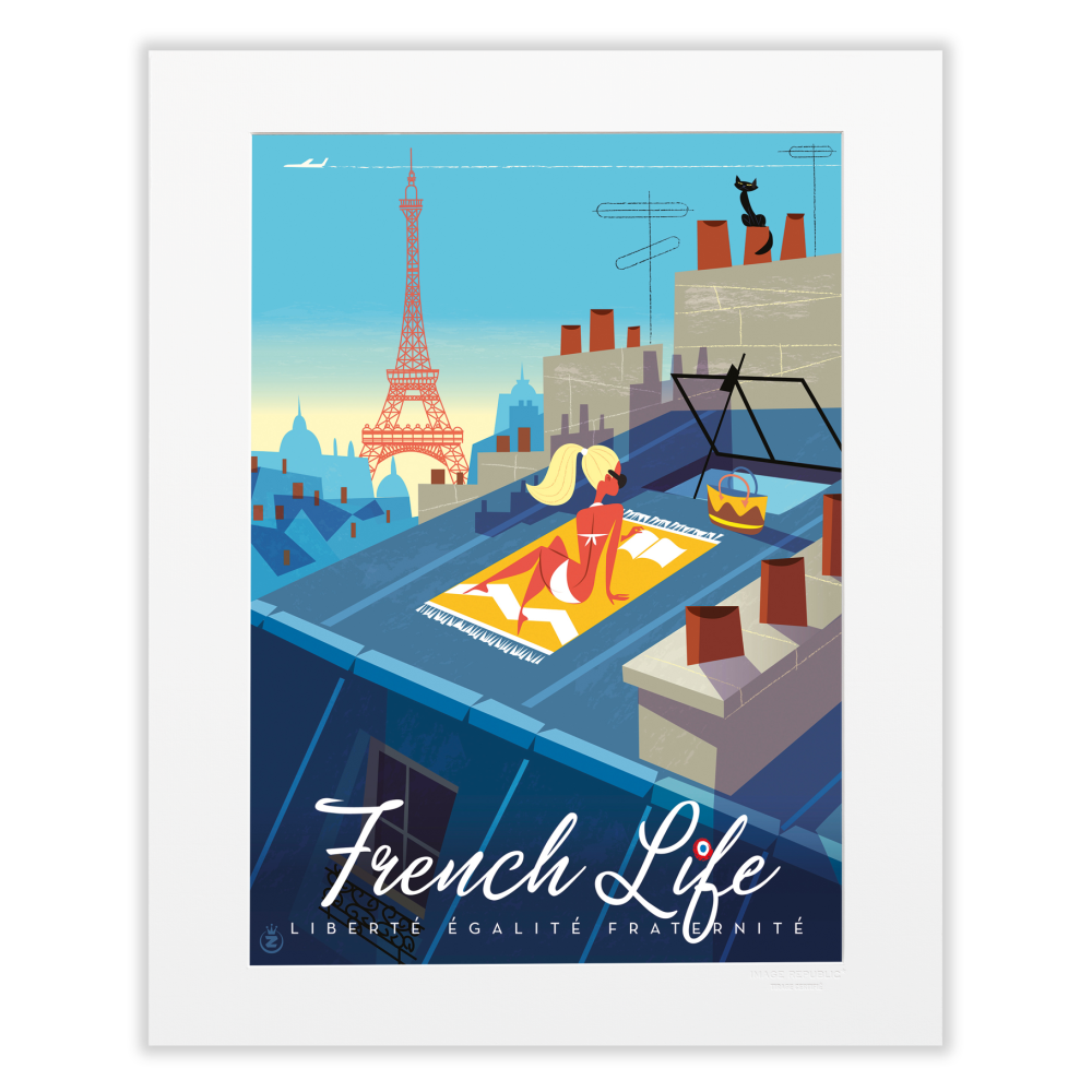 French Life - Collection Monsieur Z - tirage 40x50 cm - Image Republic