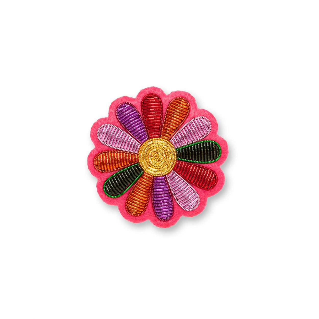 Funky Daisy - Broche Brodés Main - Macon&Lesquoy
