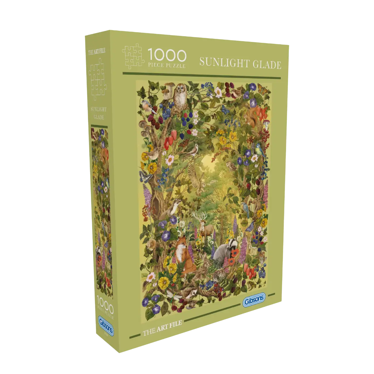Boite du puzzle 1000 pièces "Sunlight Glade"