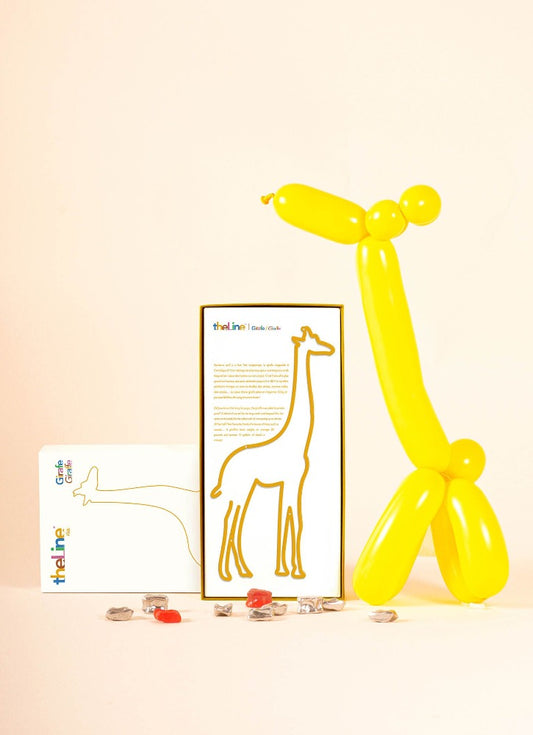 Girafe - The Line Kids - silhouette en acier animaux