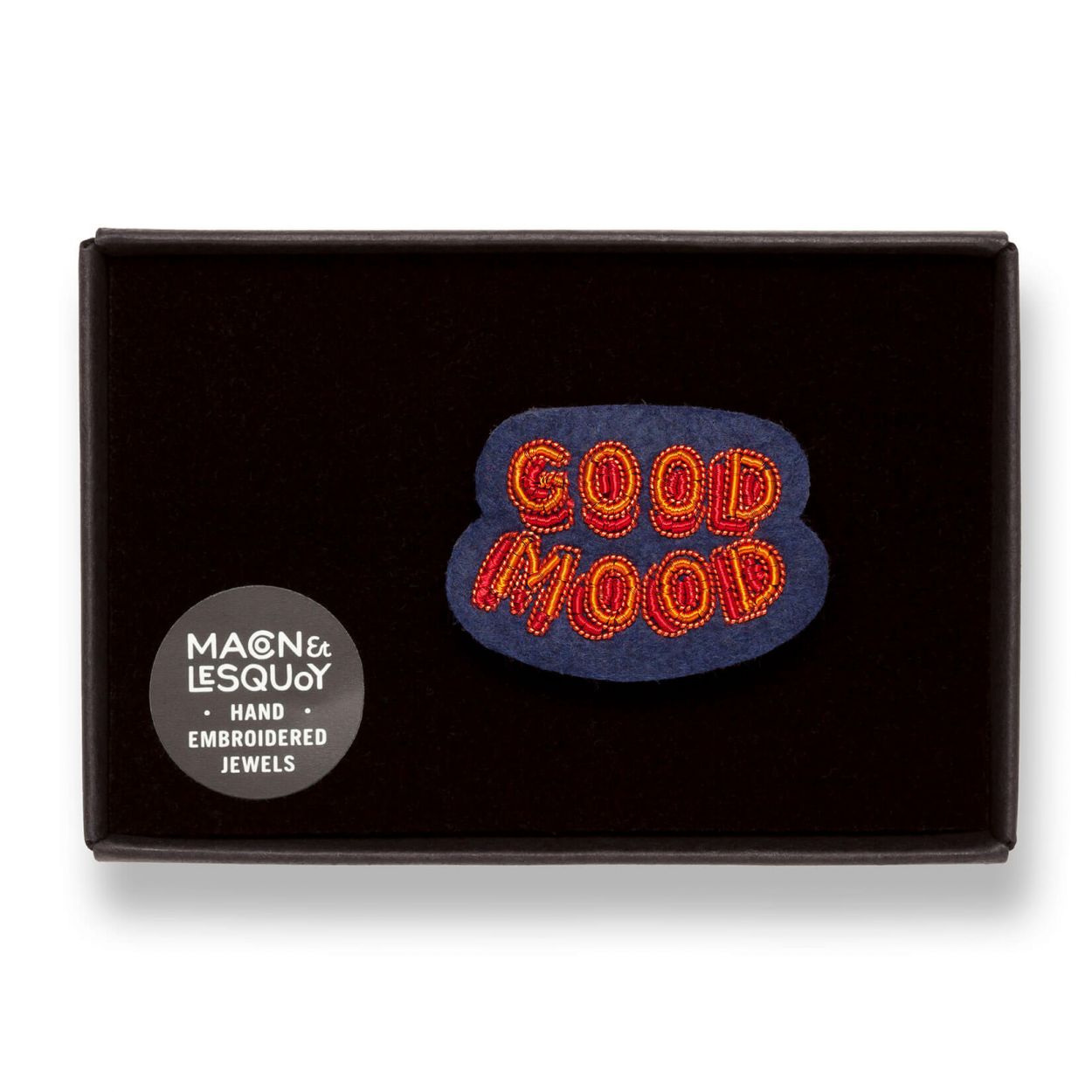 Good Mood - Broche Brodés Main - Macon&Lesquoy