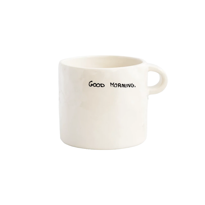 Good Morning - Mug en céramique avec typo manuscrite - Anna+nina