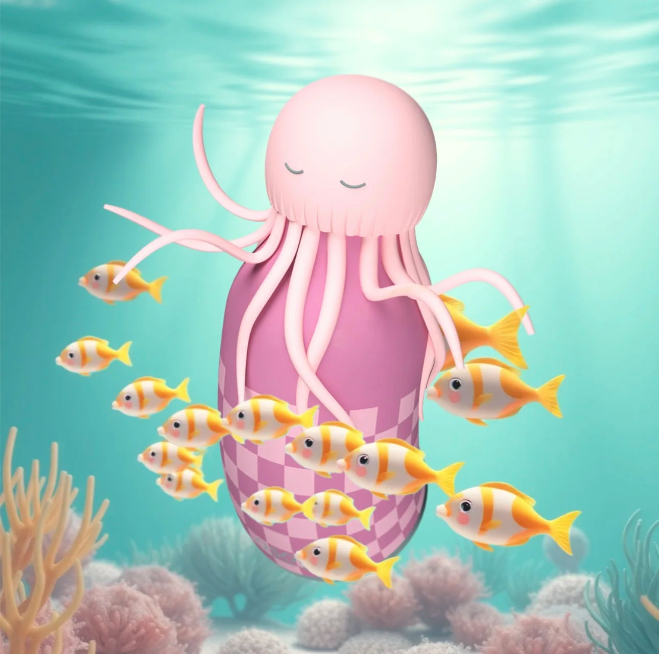 Gourde Reina Isotherme - Collection Bestie Méduse - Asobu