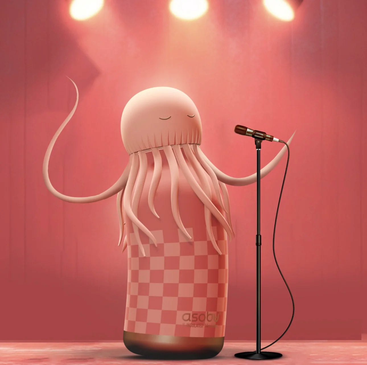 Gourde Reina Isotherme - Collection Bestie Méduse - Asobu