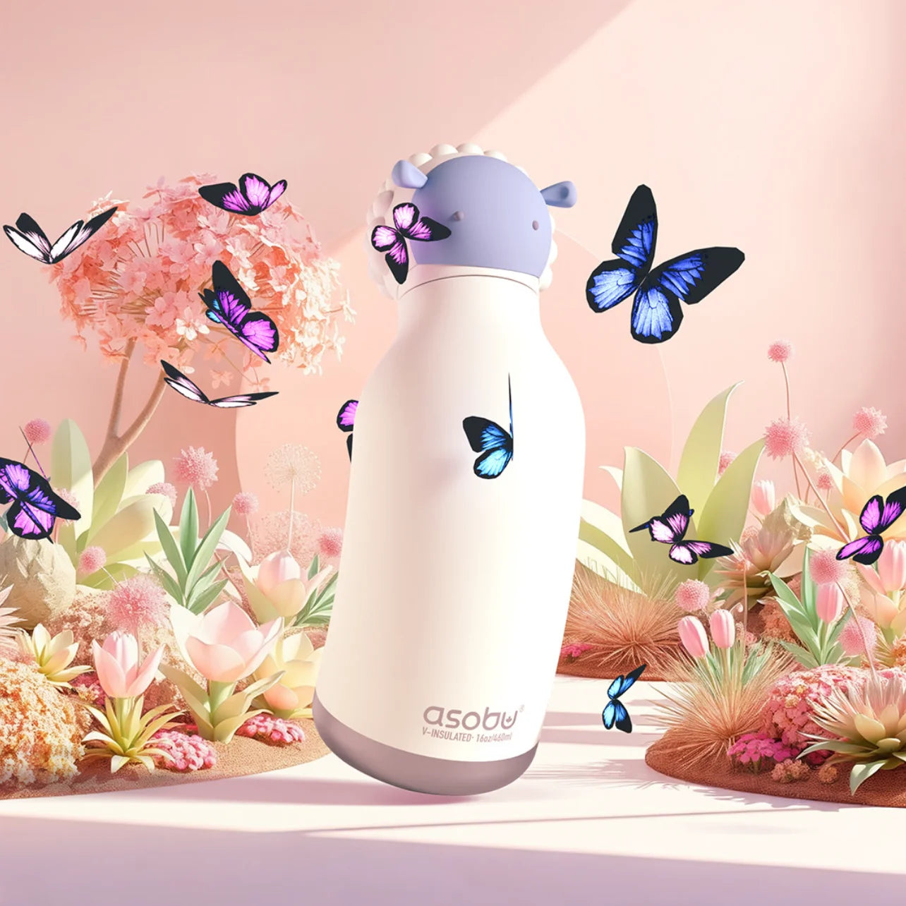 Gourde Brie Isotherme - Collection Bestie Mouton - Asobu