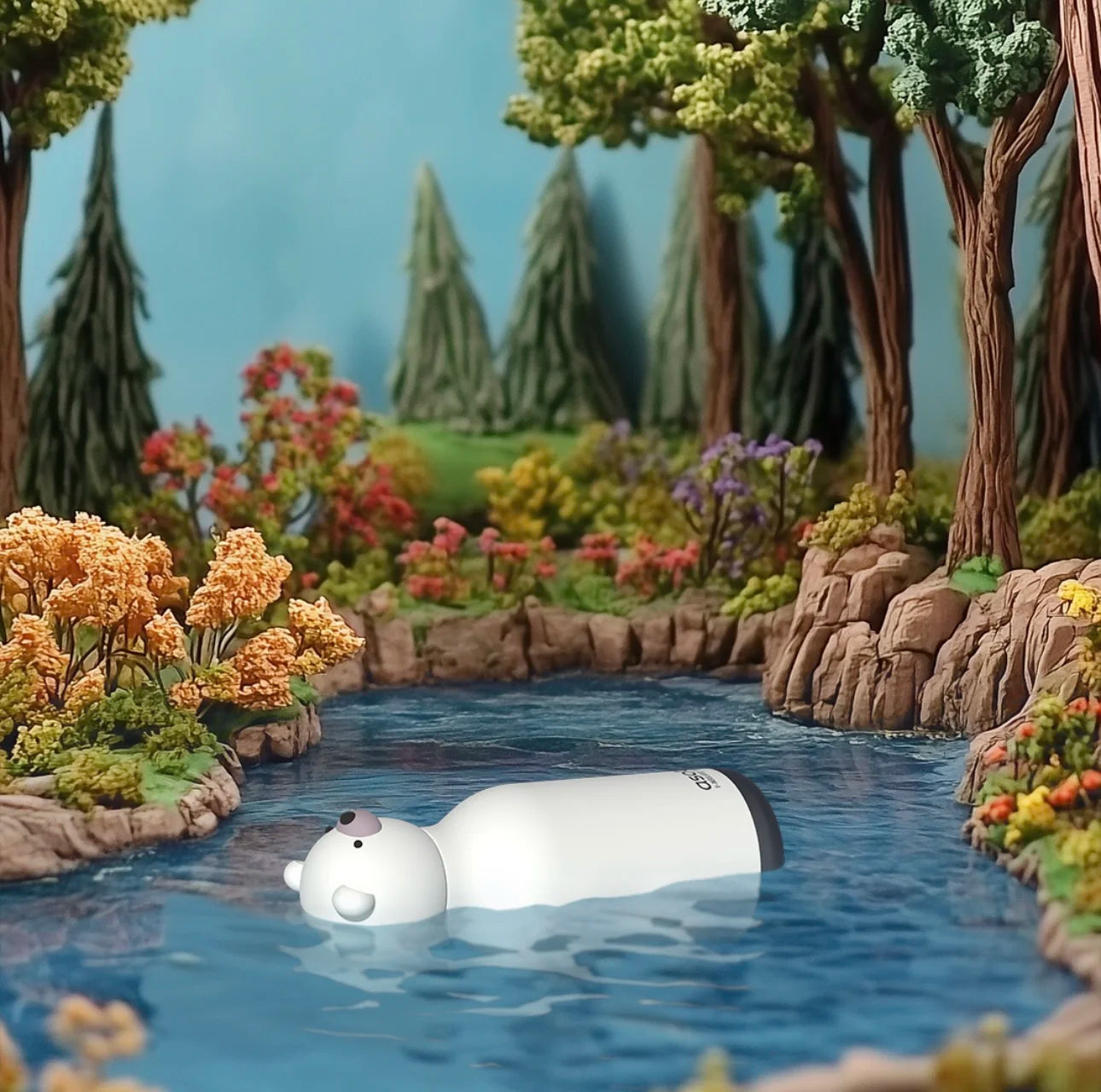 Gourde Chillignton Isotherme - Collection Bestie Ours - Asobu